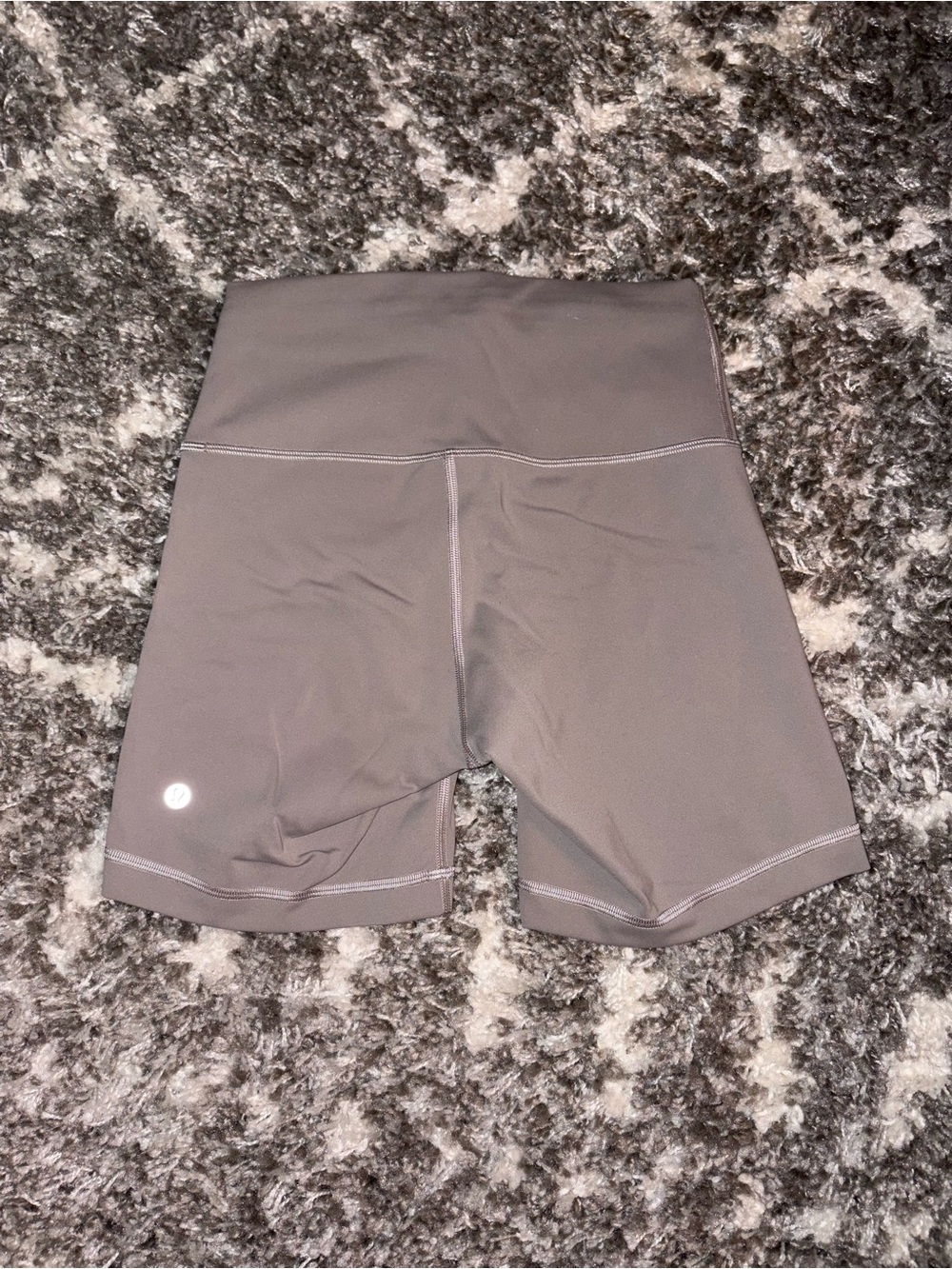 High-Waist Beige Lululemon Shorts